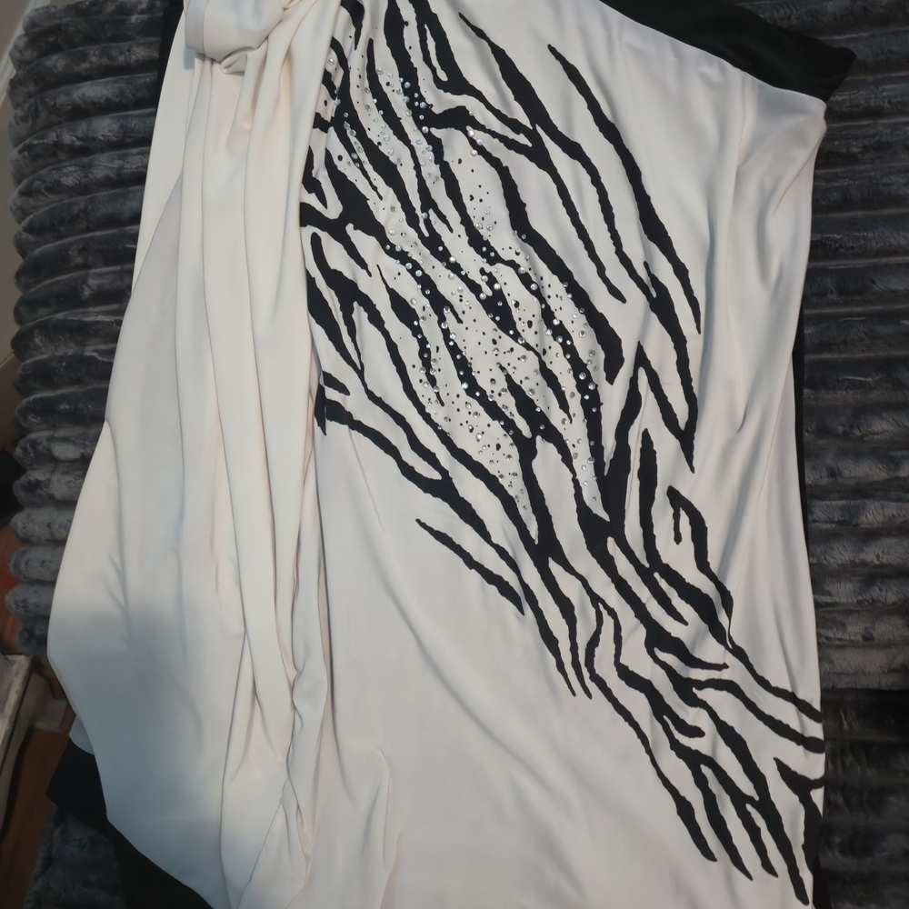 Black and White Zebra Print Dress
